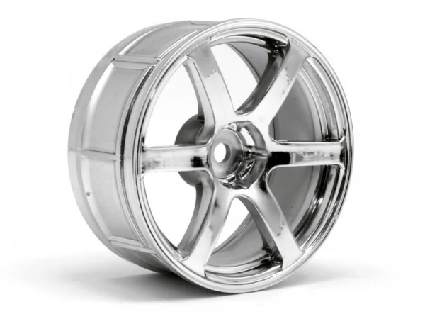 HPI LP29 Yokohama AVS Model T6 Chrome Wheels - 1 Pair