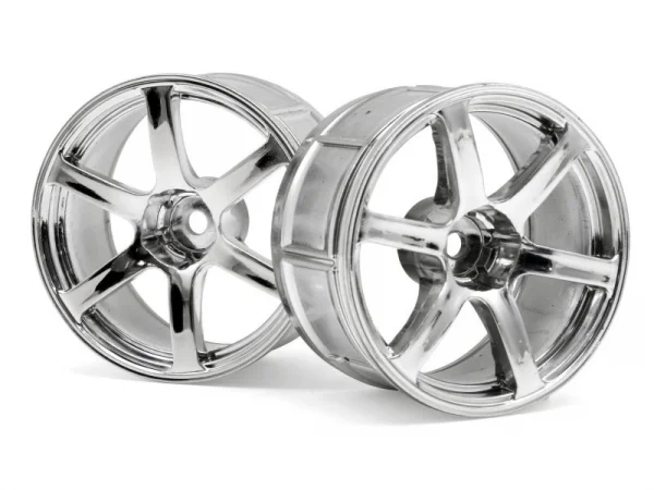 HPI LP32 Yokohama AVS Model T6 Chrome Wheels - 1 Pair