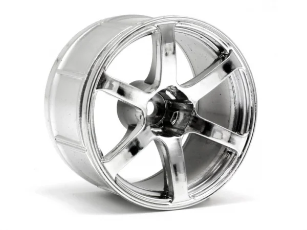 HPI LP35 Yokohama AVS Model T6 Chrome Wheels - 1 Pair