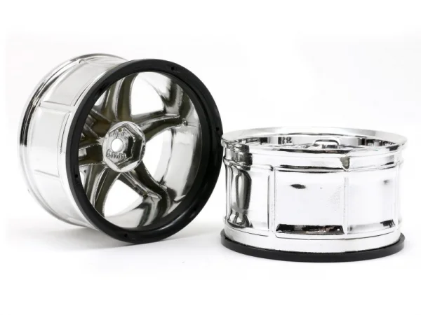 HPI LP35 Yokohama AVS Model T6 Chrome Wheels - 1 Pair