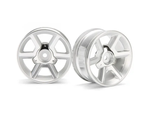 HPI GT Wheel Silver (6mm Offset/2Pcs) — image 2 of 2