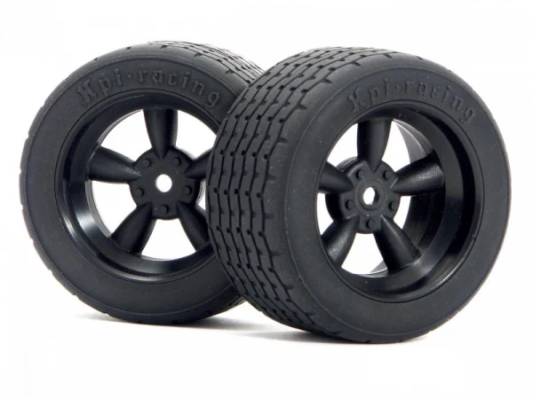 Vint 5 Spoke Whl 31mm/6mm Oset Black Chr for 31mm Vint. Tyres