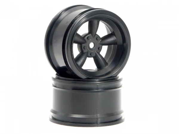 Vint 5 Spoke Whl 31mm/6mm Oset Black Chr for 31mm Vint. Tyres