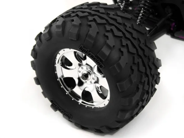 GT2 Tyre S Compound On Warlock Wheel Chrome 17mm Hex (Savage)