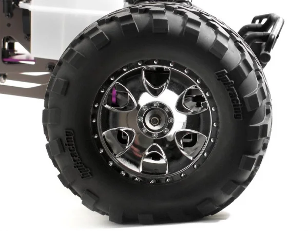 GT2 Tyre S Compound On Warlock Wheel Chrome 17mm Hex (Savage)