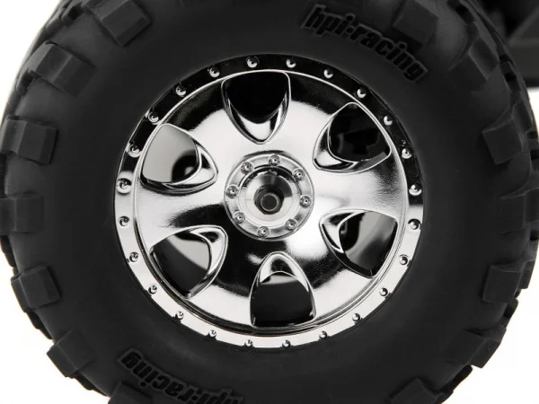 GT2 Tyre S Compound On Warlock Wheel Chrome 17mm Hex (Savage)