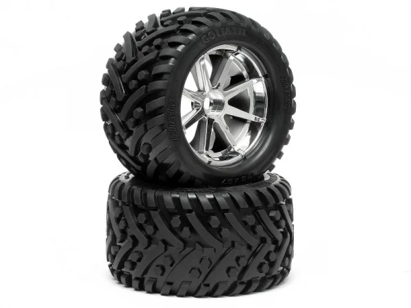 Goliath Tyre 7inch On Blast Whl Chrome With 17mm Hex