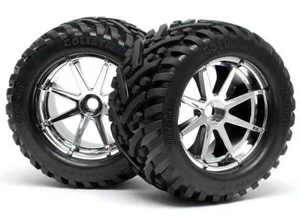 Goliath Tyre 7inch On Blast Whl Chrome With 17mm Hex