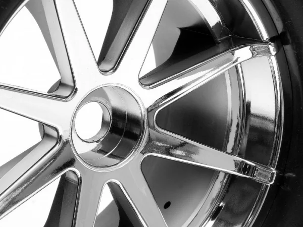 Goliath Tyre 7inch On Blast Whl Chrome With 17mm Hex
