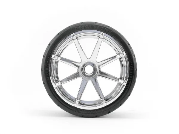 Phaltline Tyre 7inch On Blast Wheel Chrome With 17mm Hex