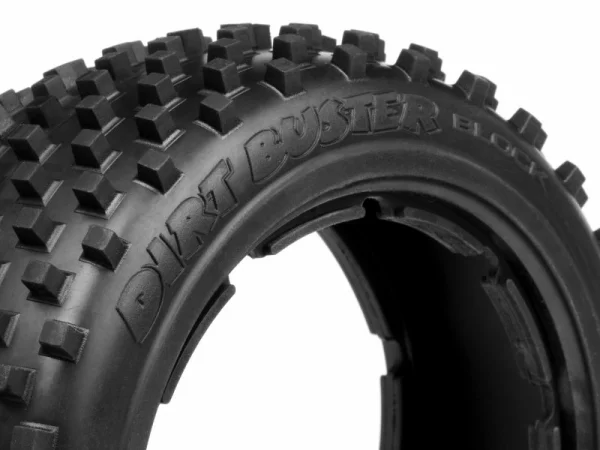 HPI Dirt Buster Front Block Tyre - M Compound - fits HPI Baja 5B - Pair