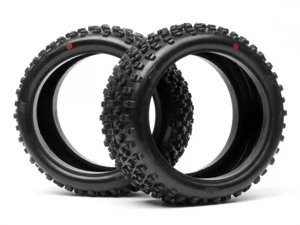 HB Proto 1:8 Buggy Tire (Red Soft CMPD) (Replaces HPI-67745)