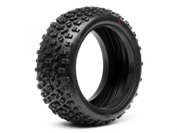HB Proto 1:8 Buggy Tire (Red Soft CMPD) (Replaces HPI-67745)