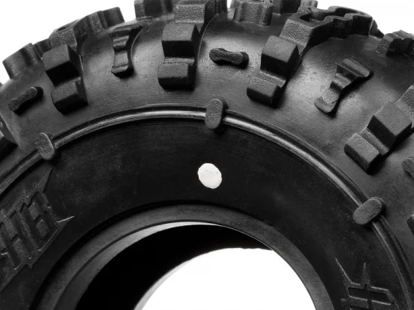 HB Rover 2.2 Competition Soft Rock Crawler Tyre - White/Soft