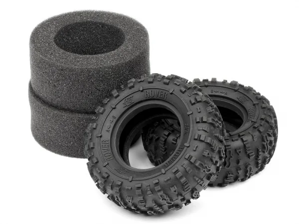 HB ROVER 1.9 TIRE (Red/Rock Crawler/2pcs)