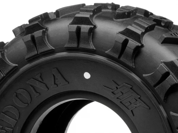 HB Sedona 2.2 Crawler Tyres - White (2)