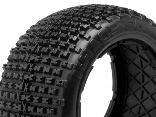 HB KHAOS TIRE (White/Baja 5B/Rear/2pcs)