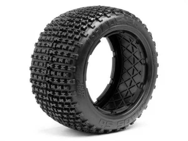 HB KHAOS TIRE (White/Baja 5B/Rear/2pcs)
