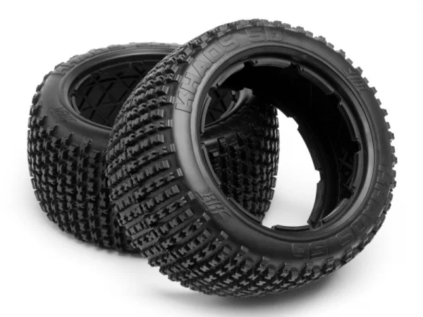 HB KHAOS TIRE (White/Baja 5B/Rear/2pcs)