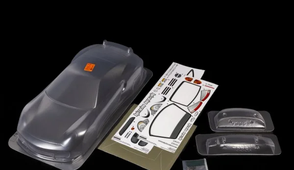 Porsche 911 Turbo Clear Bodyshell - 190mm