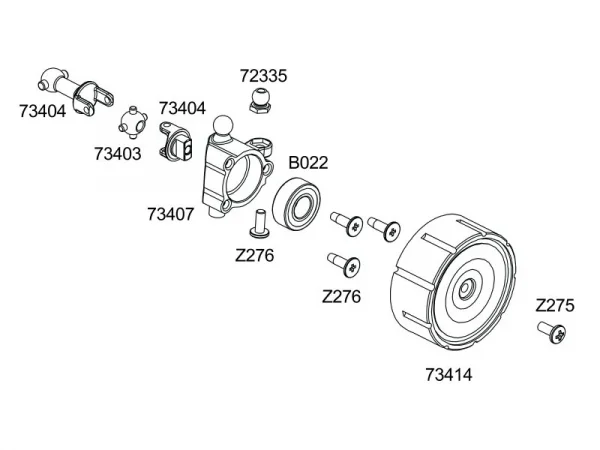 HPI Micro RS4 Servo Arm + Driveshaft Set