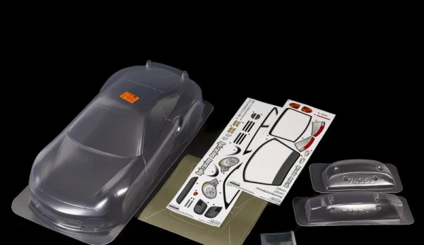 Porsche 911 Turbo Clear Bodyshell - 200mm