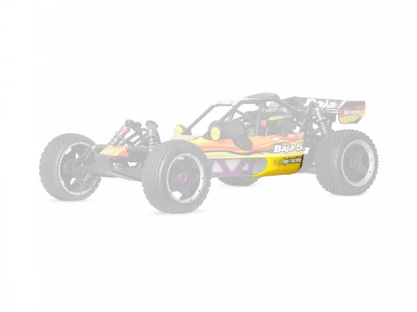 HPI Baja 5B - Clear Unpainted Lower Body Set - (2Pcs)