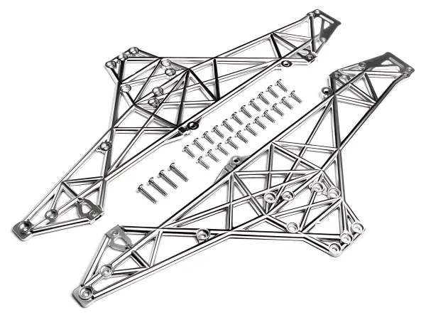 Main Chassis Set (Matt Chrome) - Wheely King — image 1 of 2
