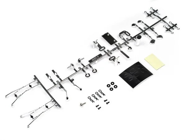 HPI Chrome Body Accessories (Wipers, Mirrors and Exhaust)