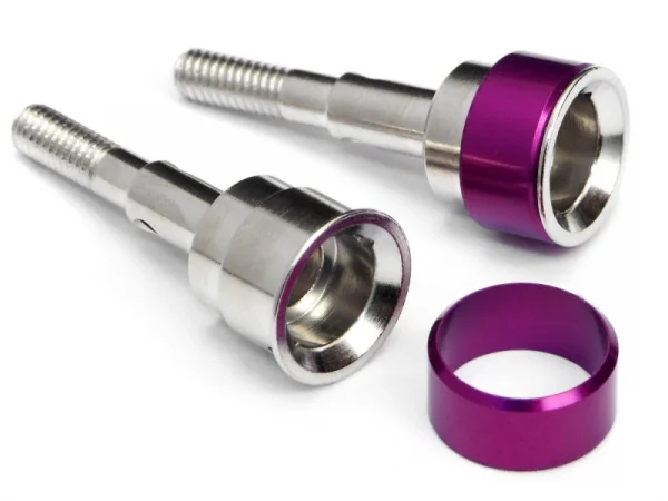 Axle 13x33mm & Retainer 2Pcs for 86301 Univ Dogbone MT2 Fr