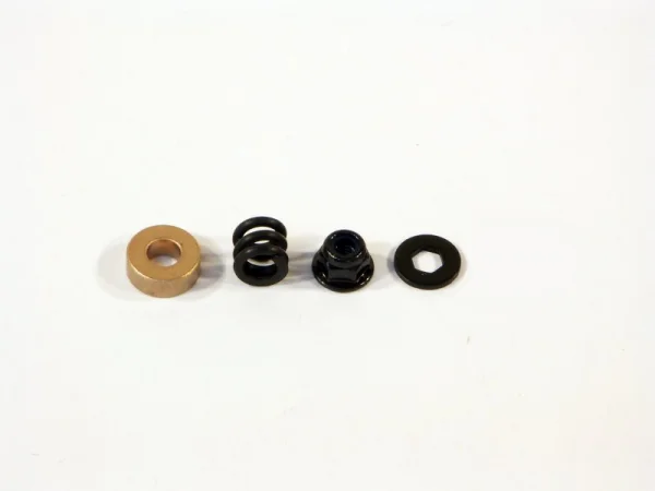 Spring 4.9x8 x7mm & Washer (4.3x10x1.0mm Hex Hole/Black)