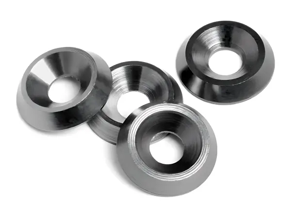 Cone Washer 3x9x2mm Gunmetal 4pcs E10