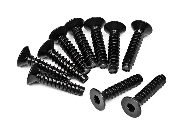 TP. Flat Head Screw M4X18mm (Hex Socket/10Pcs)