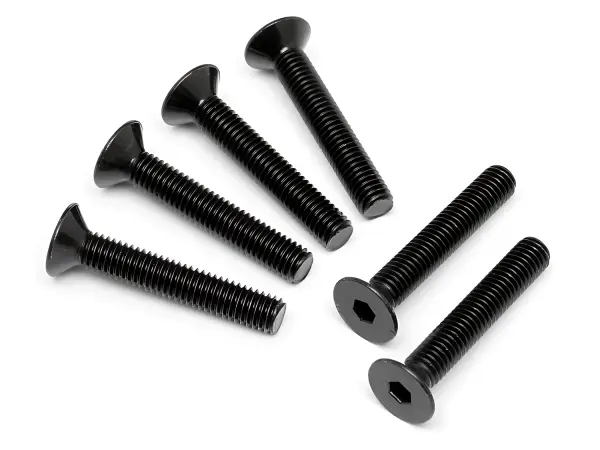 Flat Head Screw M5x30mm (6pcs) 3.0mm Hex Socket
