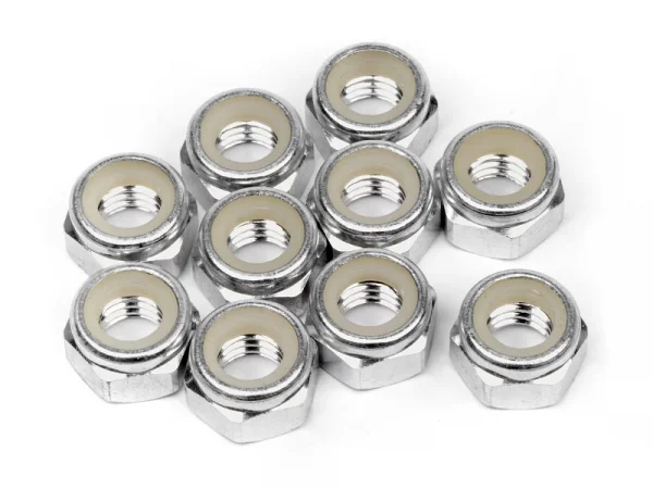 Aluminium Lock Nut M5 (Silver/10Pcs)