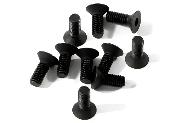 Countersunk Flat Head Screw M3x8mm (6pcs) 2mm Hex Socket