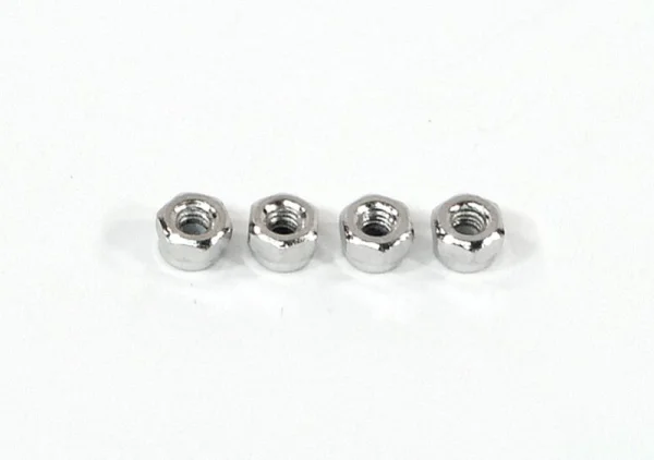 HPI Nyloc Nut M2.6 - Silver (4) — image 1 of 2
