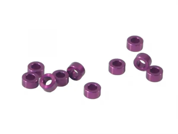Aluminium Washer 3x6x3.0mm (Purple/10Pcs) — image 1 of 2