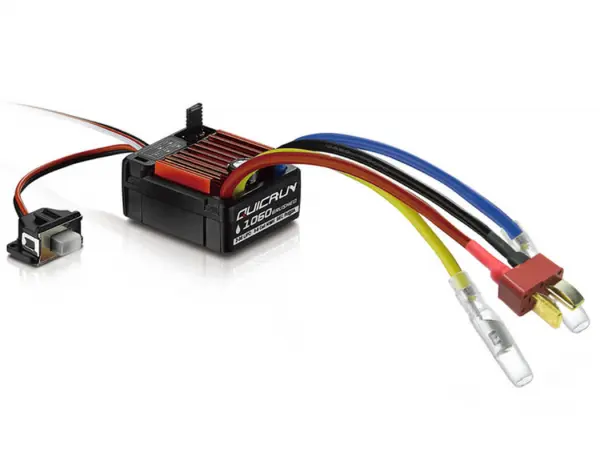 Hobbywing Quicrun 1060 Brushed SBEC Waterproof 60A ESC - Deans Connector &mdash; image 3 of 5
