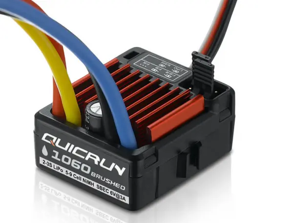 Hobbywing Quicrun 1060 Brushed SBEC Waterproof 60A ESC - Deans Connector &mdash; image 4 of 5