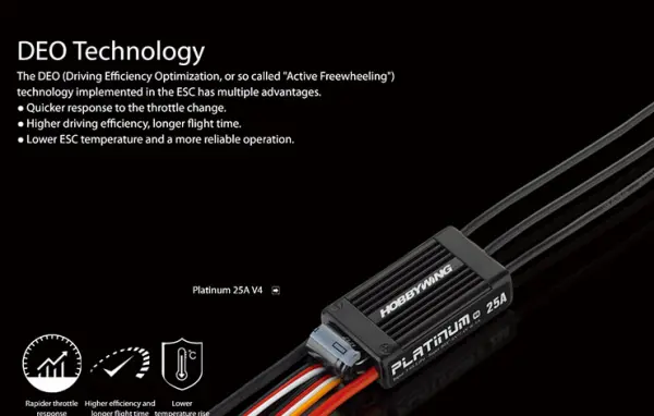 Hobbywing Platinum 25A 6S V4 Speed Control — image 5 of 8