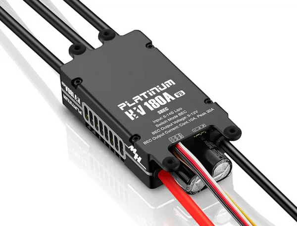Hobbywing Platinum 180A HV SBEC V5 ESC — image 3 of 5