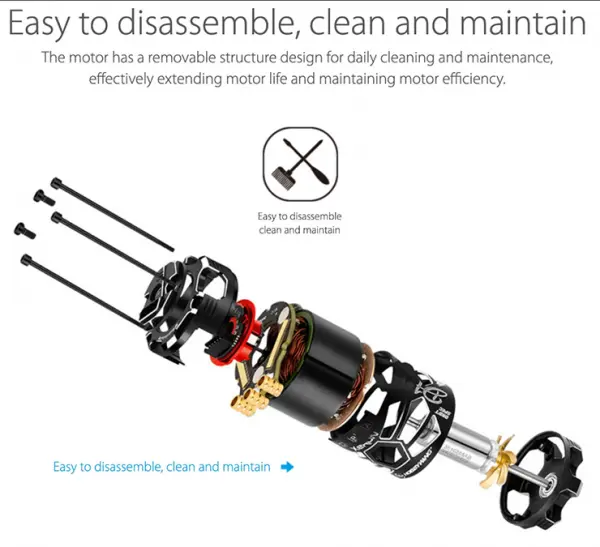 Hobbywing Xerun D10 Drift 10.5T Black Motor &mdash; image 3 of 12