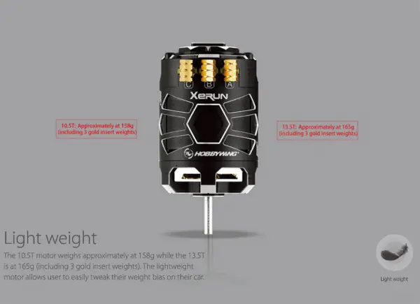 Hobbywing Xerun D10 Drift 10.5T Black Motor &mdash; image 5 of 12