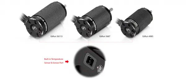Hobbywing Ezrun 1:6 SL 4985-1650Kv Motor (Black) &mdash; image 7 of 9