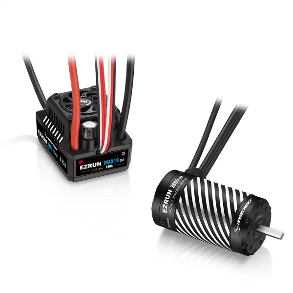 Hobbywing MAX10 G2S 140A ESC Combo With 3665Sd 3200Kv Black G3 Motor &mdash; image 2 of 3