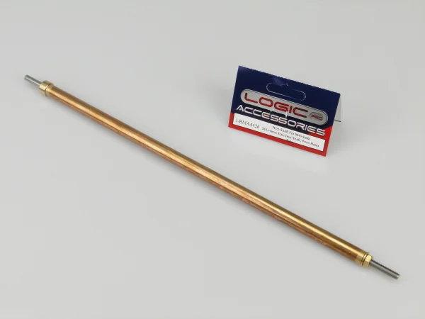 Prop Shaft 9in M4/4mm Stainless Shaft - 8mm dia Brass Tube