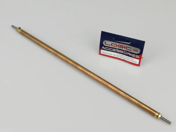 Prop Shaft 10in M4/4mm Stainless Shaft - 8mm dia Brass Tube