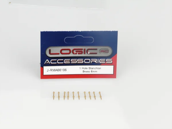1 Hole Stanchion - Brass 6mm (10)