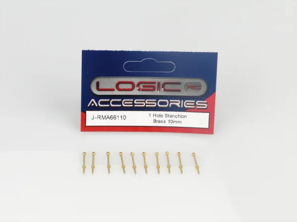 1 Hole Stanchion - Brass 10mm (10)
